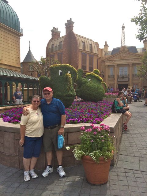 The parentals with Mrs. Potts and Chip. <3 this one.