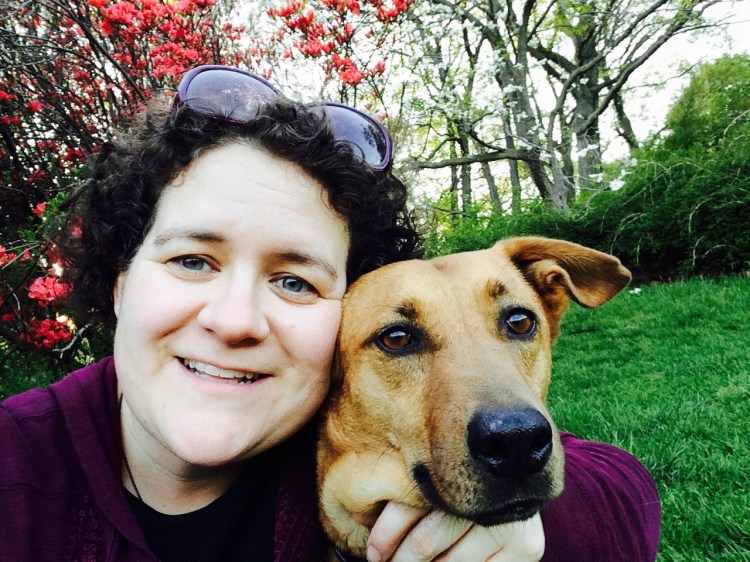 Jodi and Sadie at the Arboretum